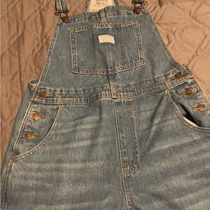 Levi's Blue Denim Overalls